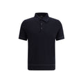 Brioni Schwarzes Baumwoll-Poloshirt