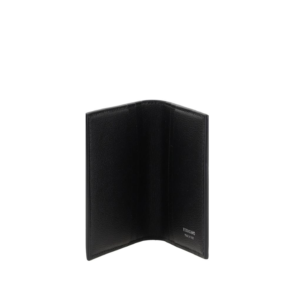 Ferragamo Black Calfskin Bos Taurus Wallet