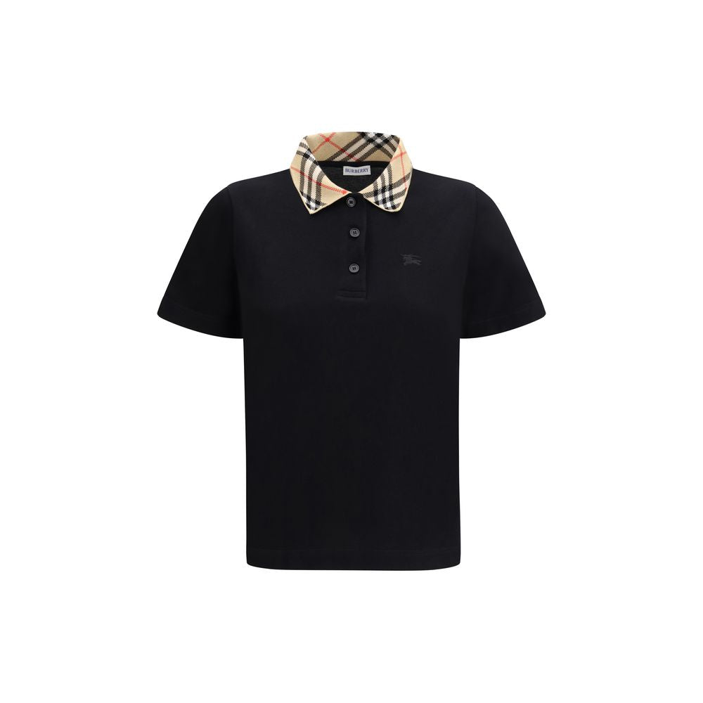Burberry Schwarzes Baumwoll-Poloshirt