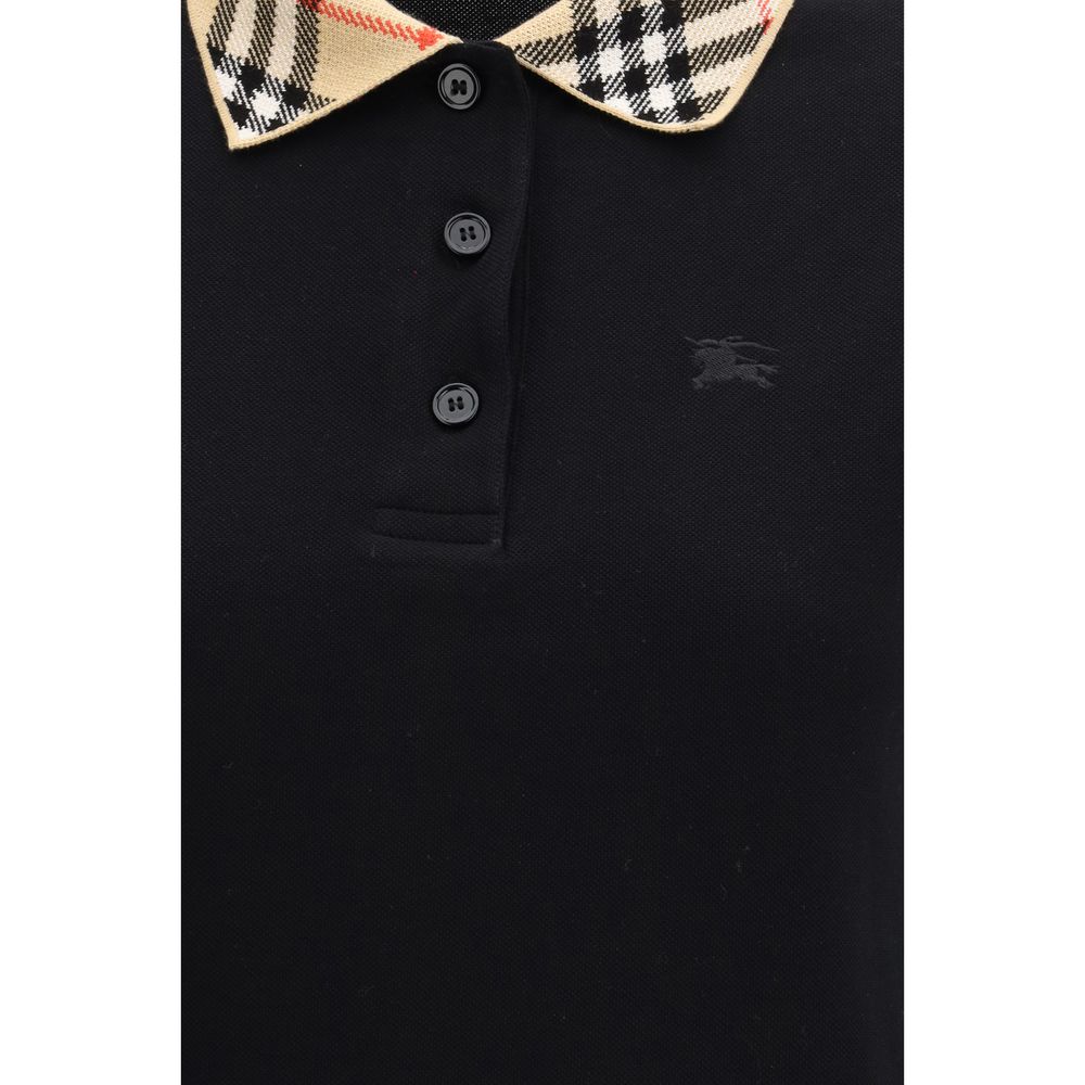 Burberry Schwarzes Baumwoll-Poloshirt