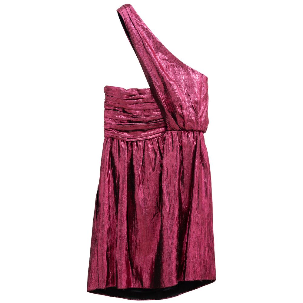 Saint Laurent Short Fuchsia Viscose Dress