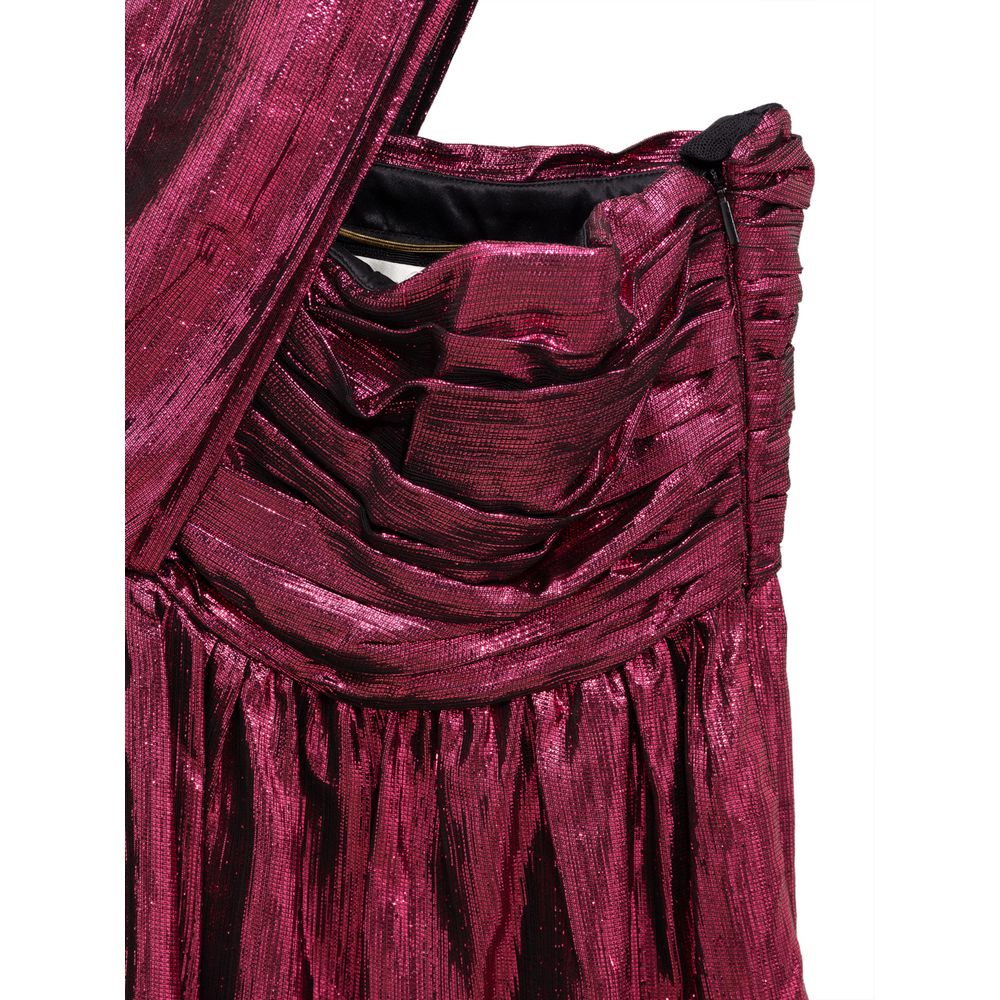 Saint Laurent Short Fuchsia Viscose Dress