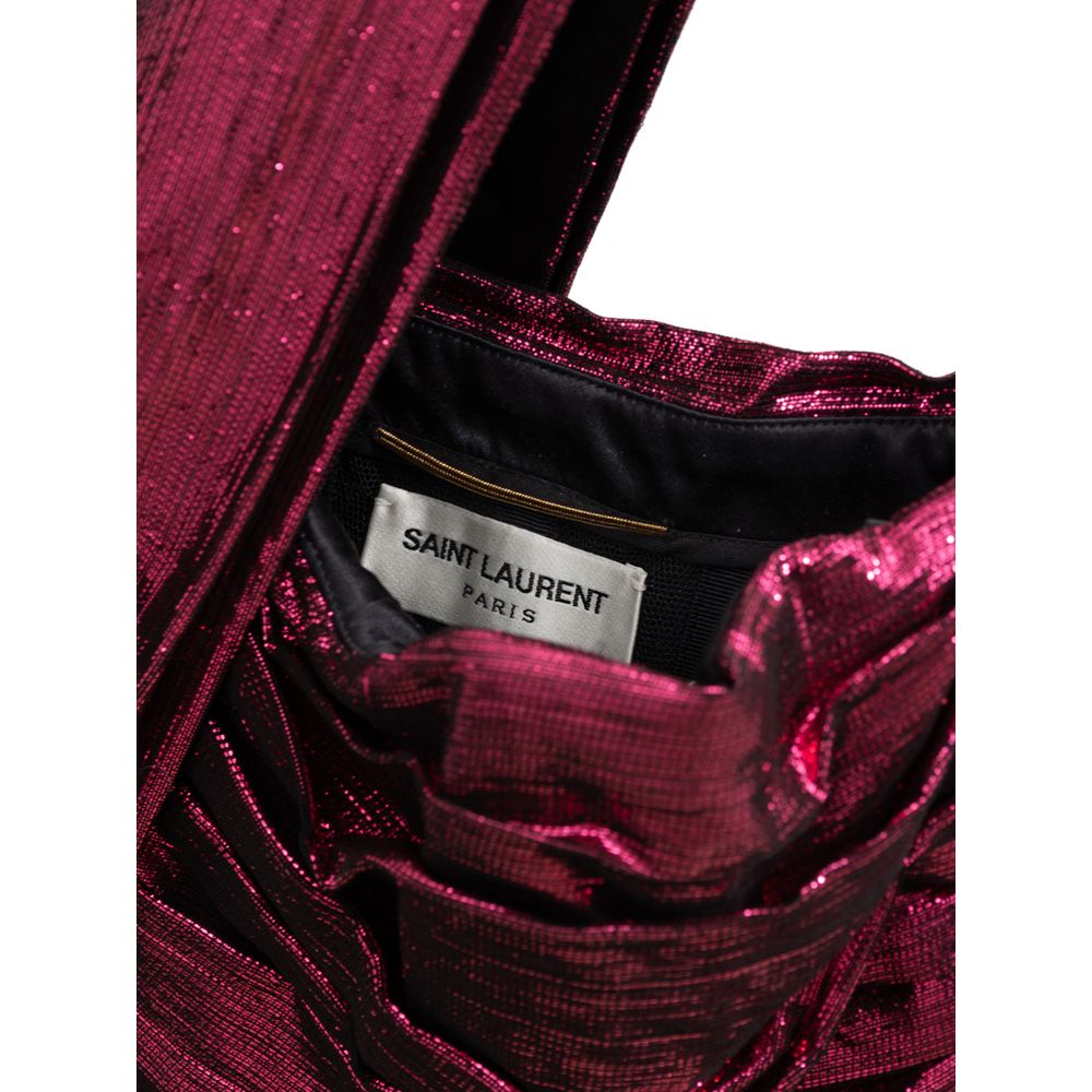 Saint Laurent Short Fuchsia Viscose Dress
