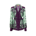 Gucci Green Patterned Silk Shirt