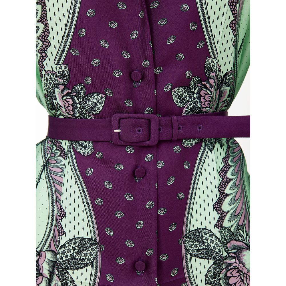 Gucci Green Patterned Silk Shirt