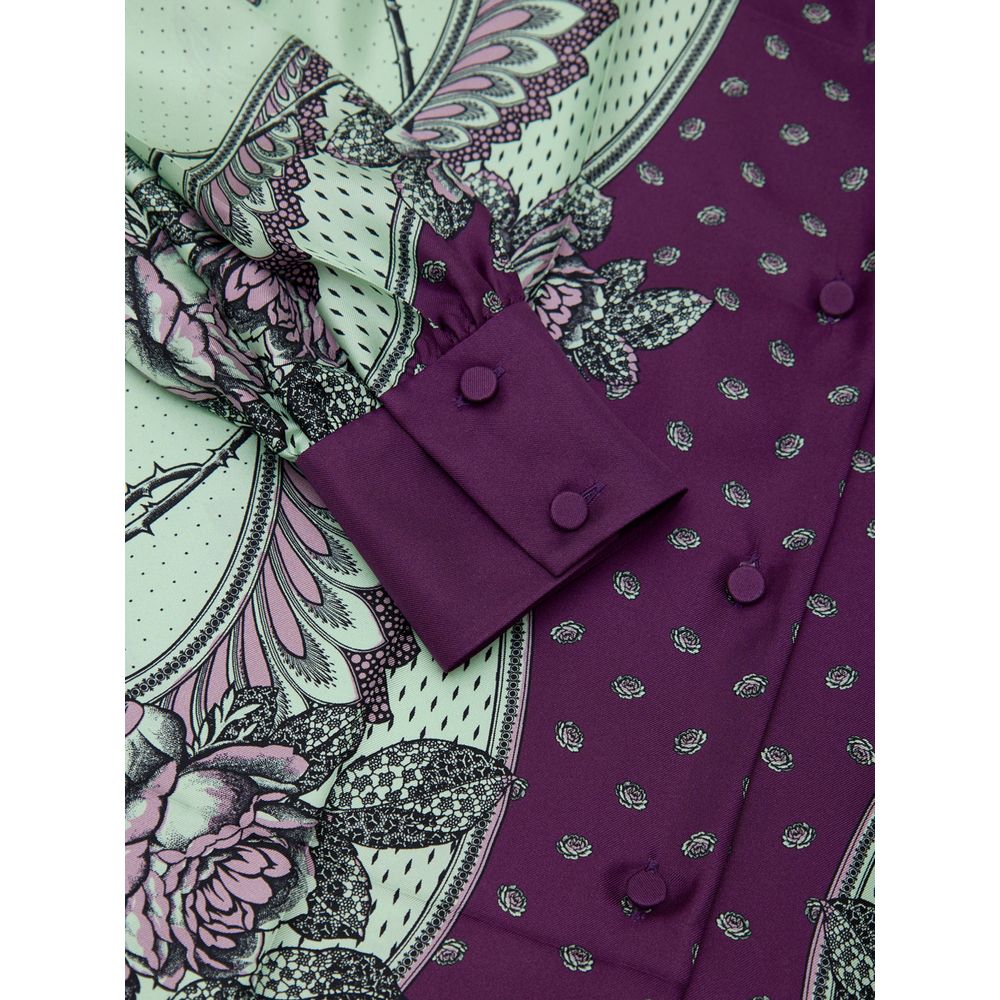 Gucci Green Patterned Silk Shirt