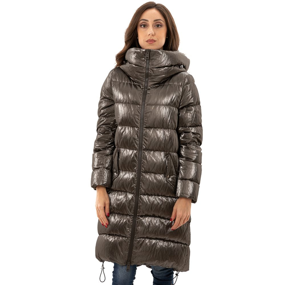 Herno Grauer Parka aus Viskose