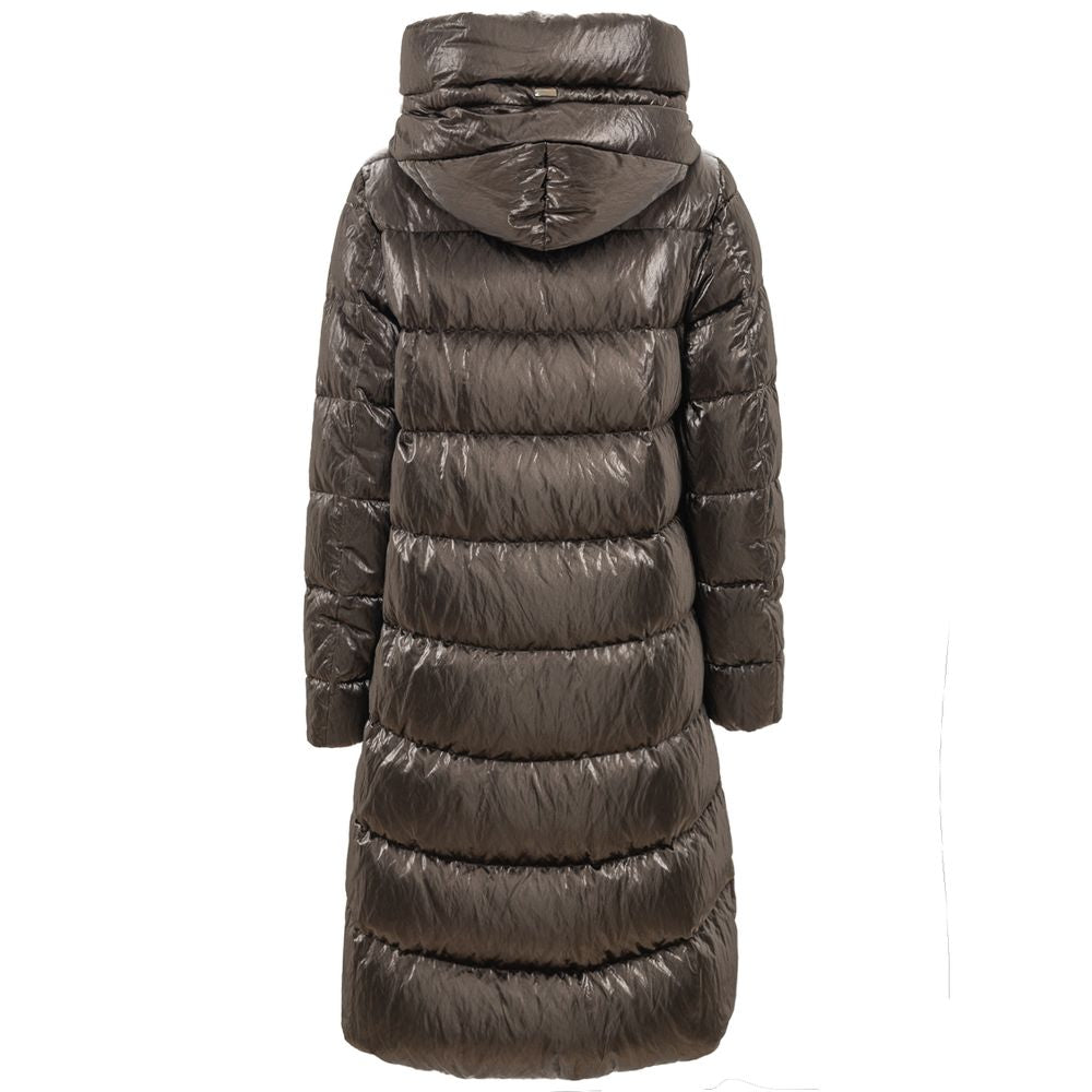 Herno Grauer Parka aus Viskose