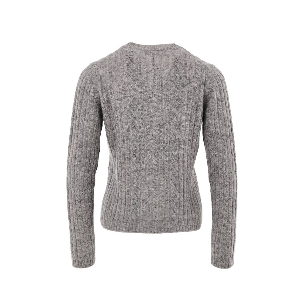 Gran Sasso Grey Wool Cardigan