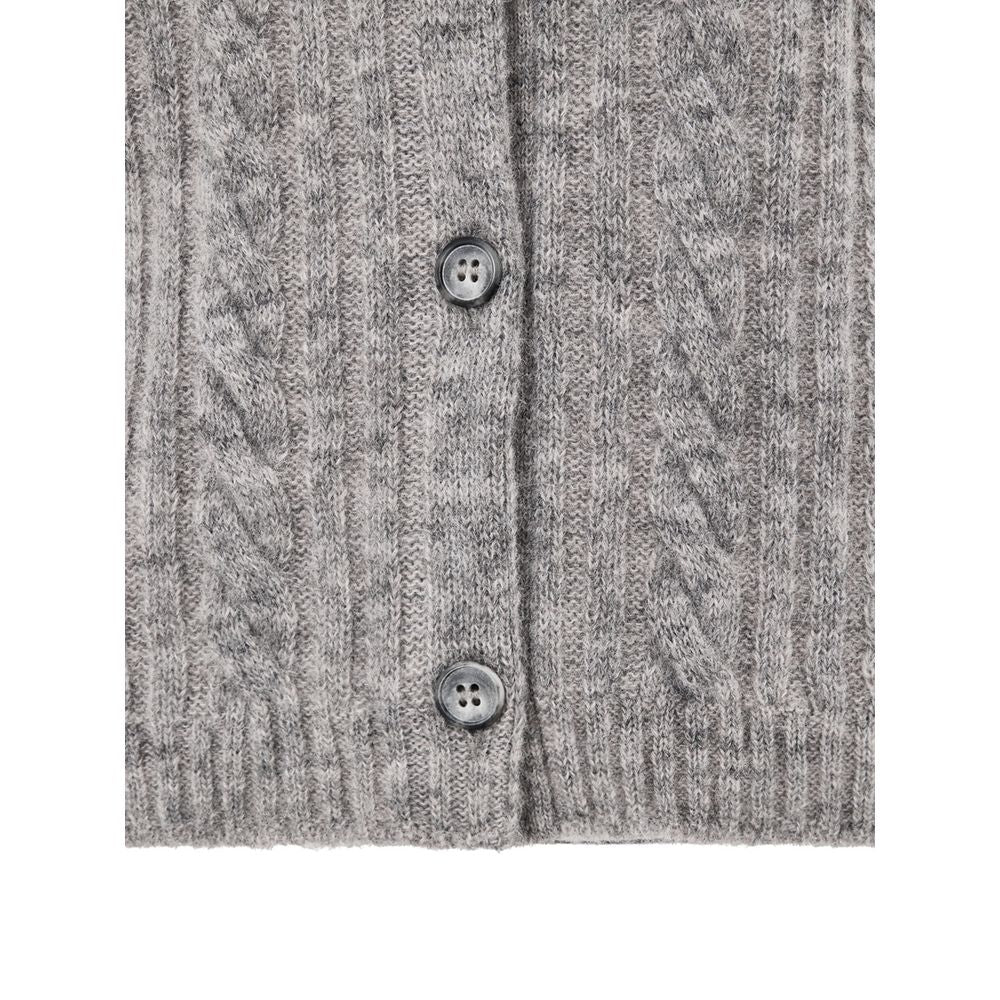 Gran Sasso Grey Wool Cardigan