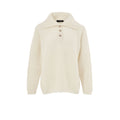 Gran Sasso Weißes Woll-Poloshirt