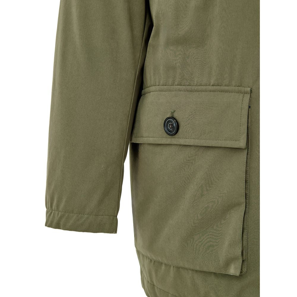 Paul & Shark Grüner Polyester-Mantel