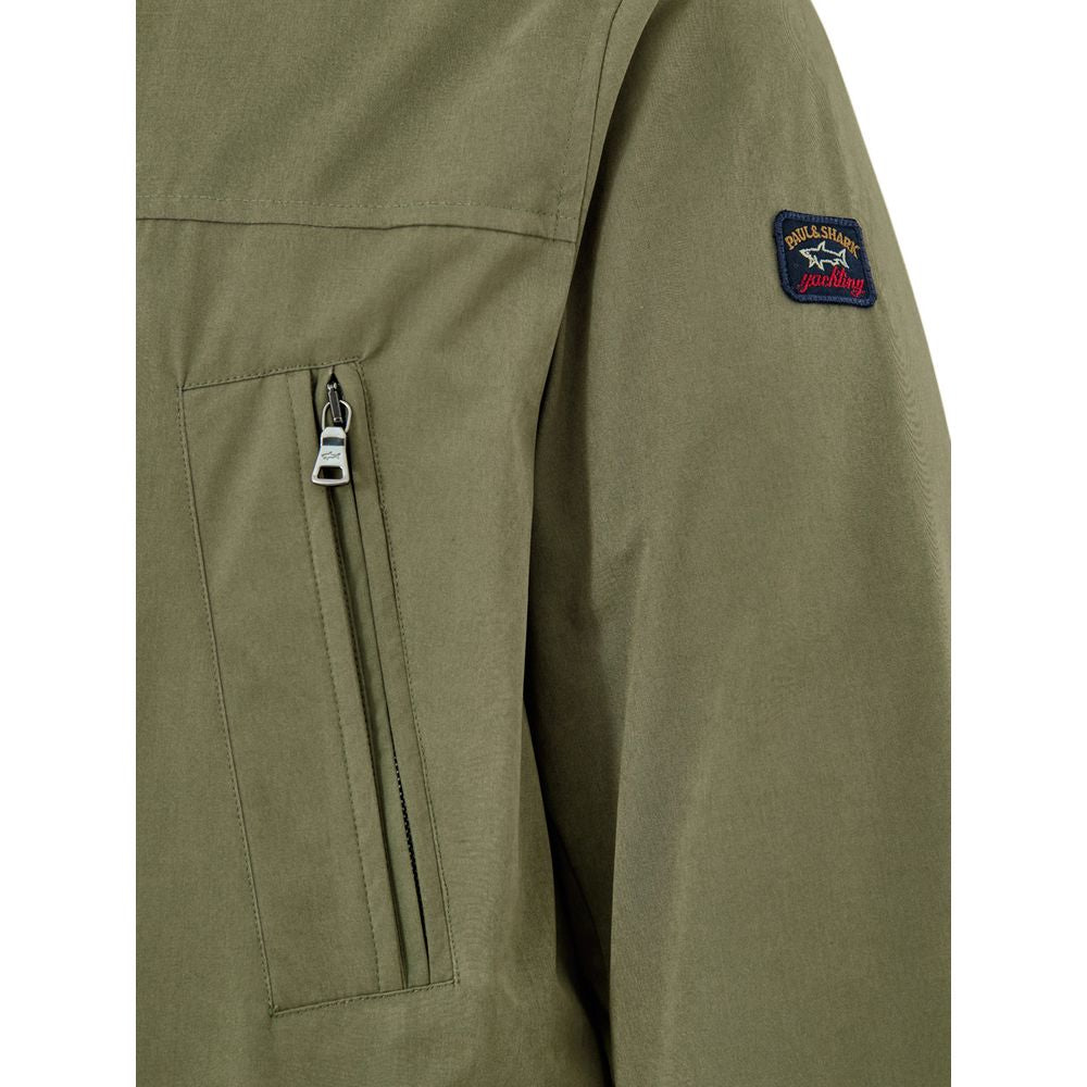 Paul & Shark Grüner Polyester-Mantel