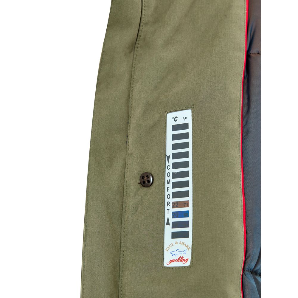 Paul & Shark Grüner Polyester-Mantel