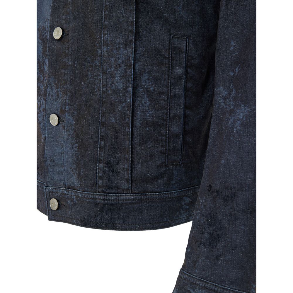 Dolce & Gabbana Graue Baumwoll-Denimjacke