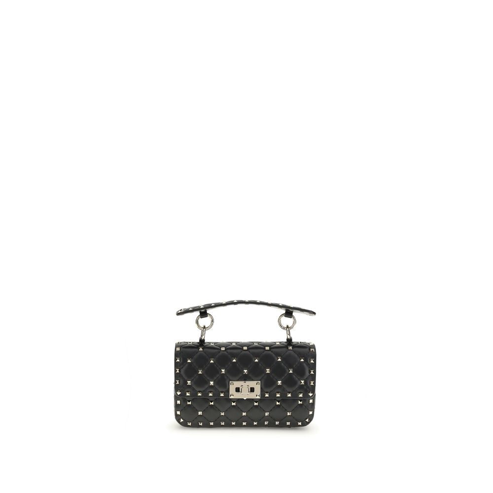 Valentino Garavani Schwarze Kalbsleder Bos Taurus Handtasche