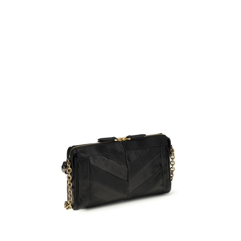 Valentino Garavani Black Lambskin Shoulder Bag Ovis Aries Aries