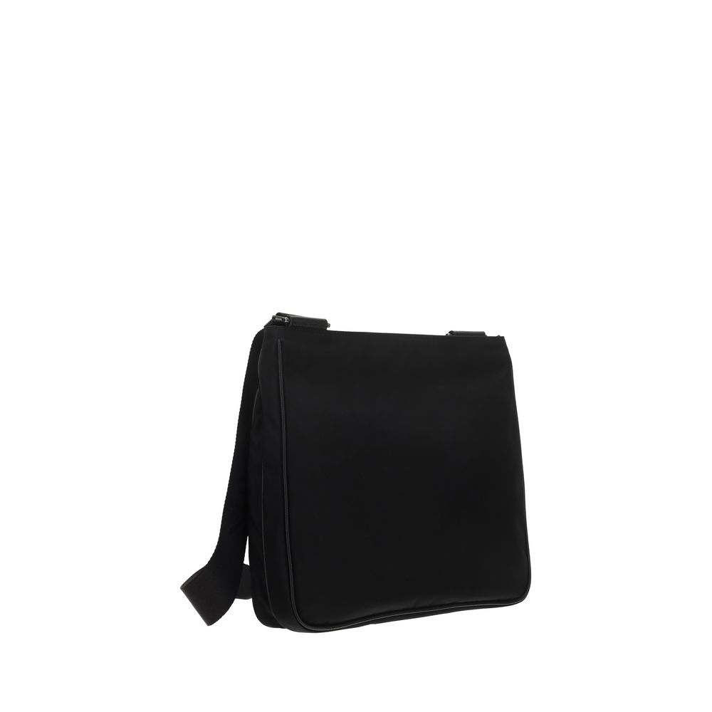 Prada Schwarze Schultertasche aus Nylon