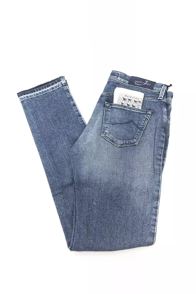 Jacob Cohen Blaue Baumwoll-Jeans im Slim Fit