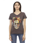 Trussardi Action Braunes Baumwoll-T-Shirt