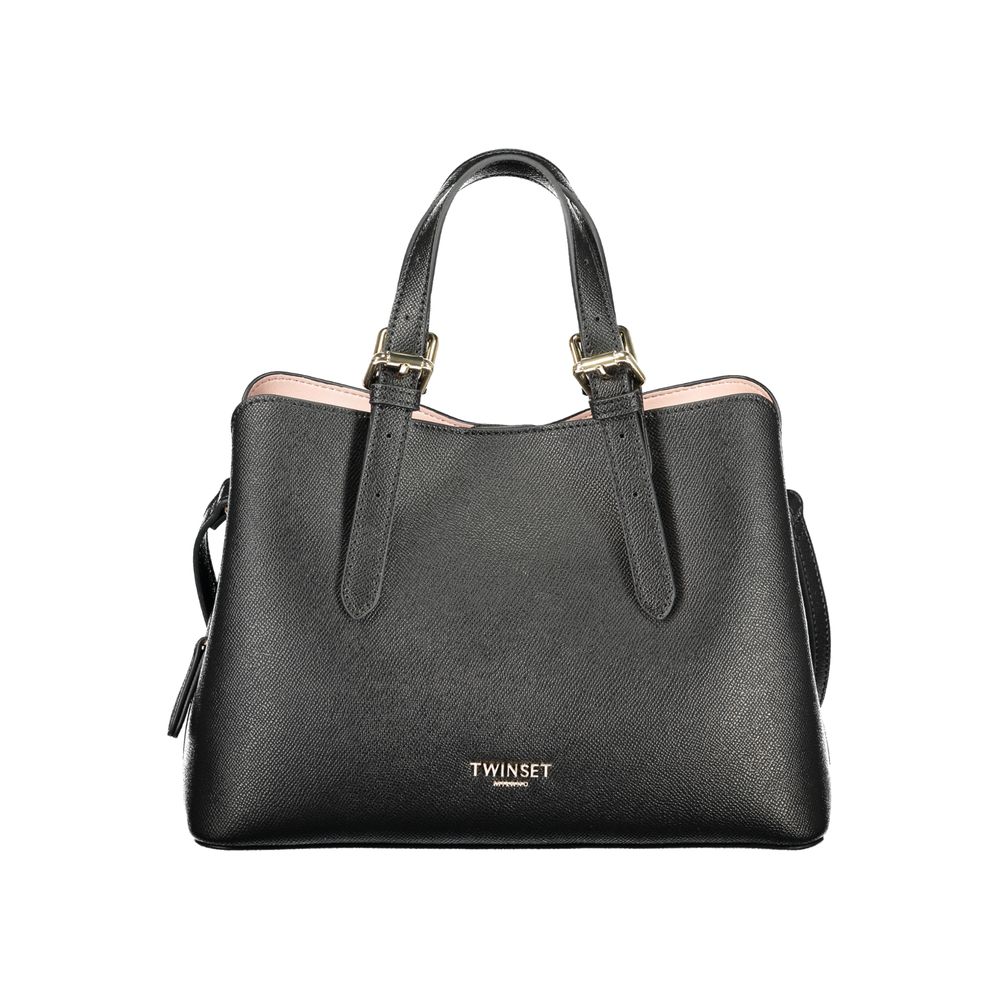 Twinset Handtasche aus schwarzem Polyurethan für Damen