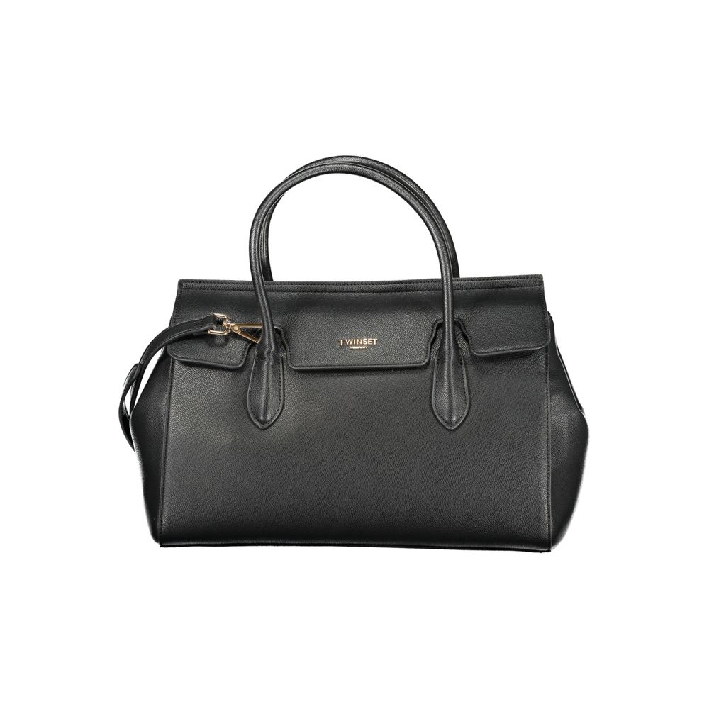Twinset Black Polyurethane Shopper for Women