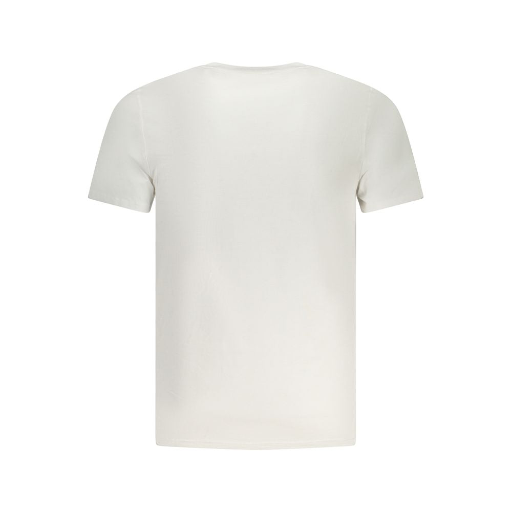 Guess Jeans Men's White Cotton T-Shirt