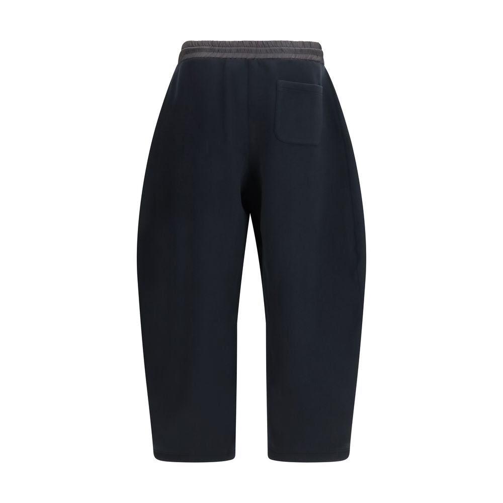 Sacai Schwarze Baumwoll-Athletikhose