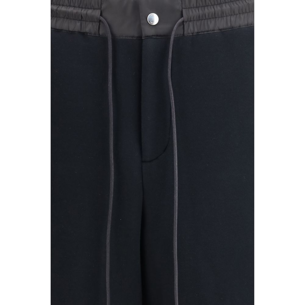 Sacai Schwarze Baumwoll-Athletikhose