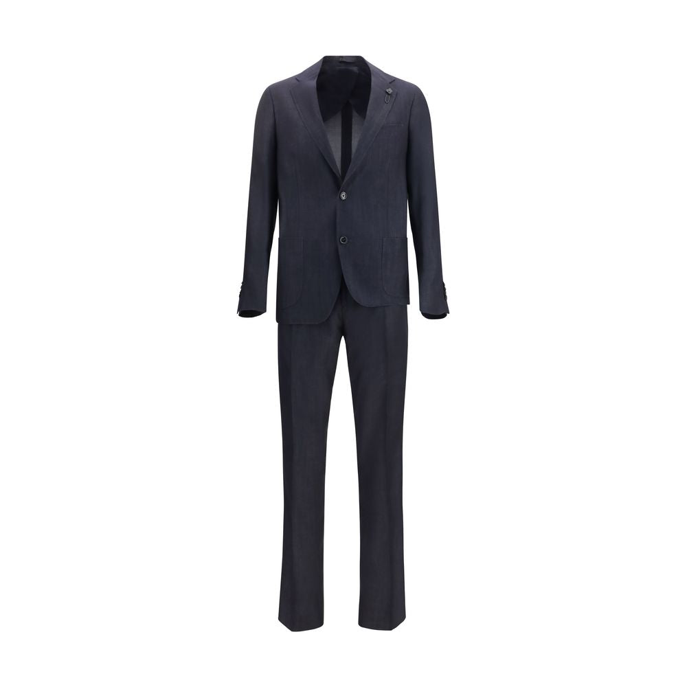 Lardini Blauw Baumwoll Anzug Zweiteilig