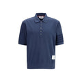 Thom Browne Blaues Baumwoll-Poloshirt