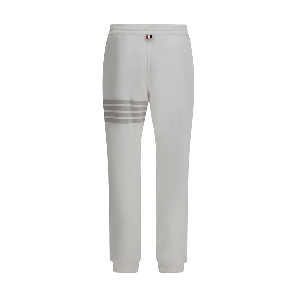 Thom Browne White Cotton Joggers