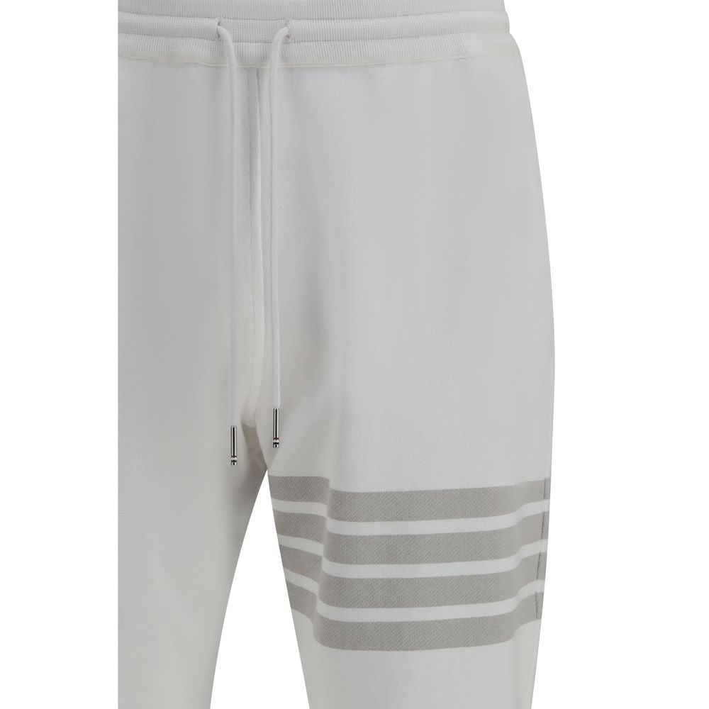 Thom Browne White Cotton Joggers