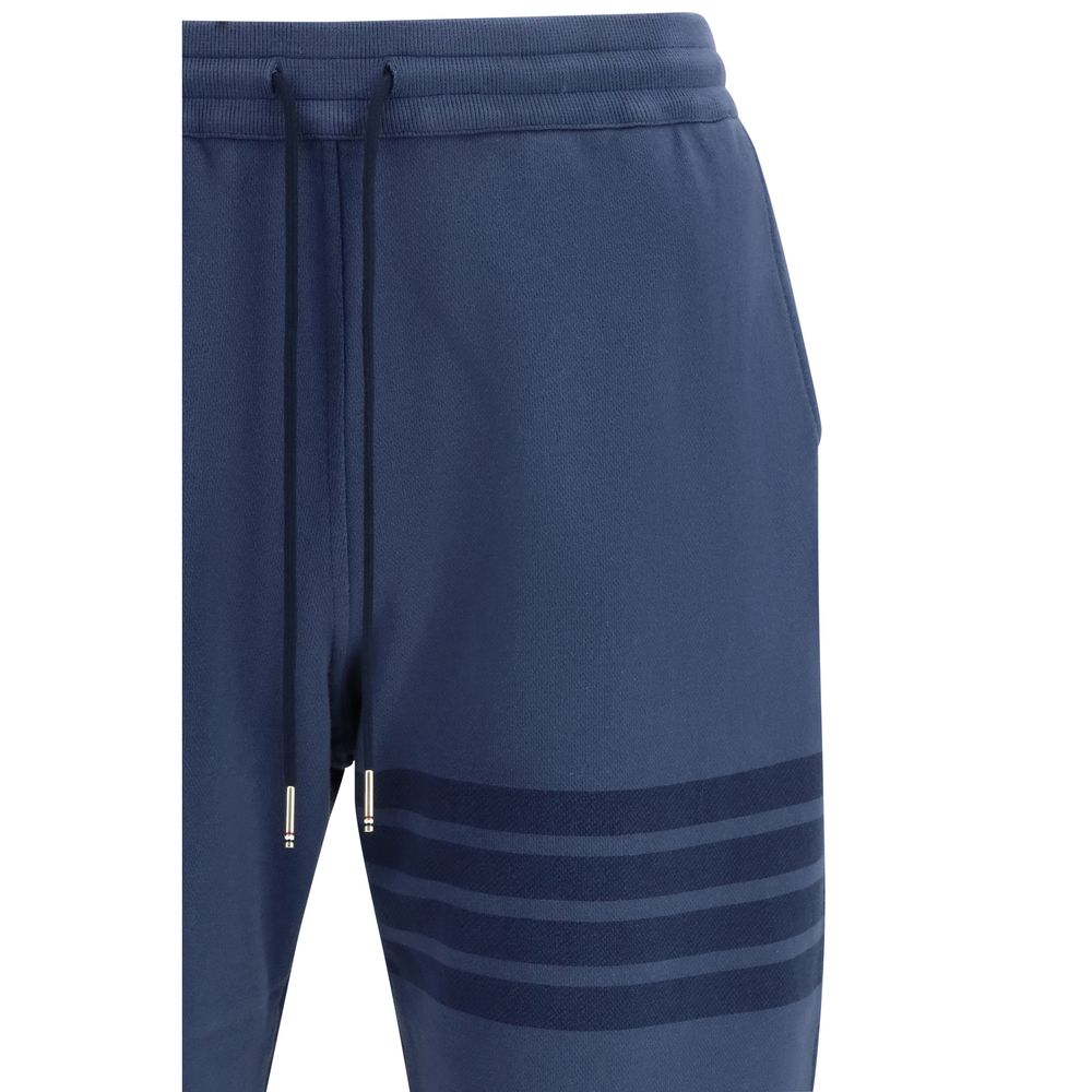 Thom Browne Blue Cotton Lounge Trousers