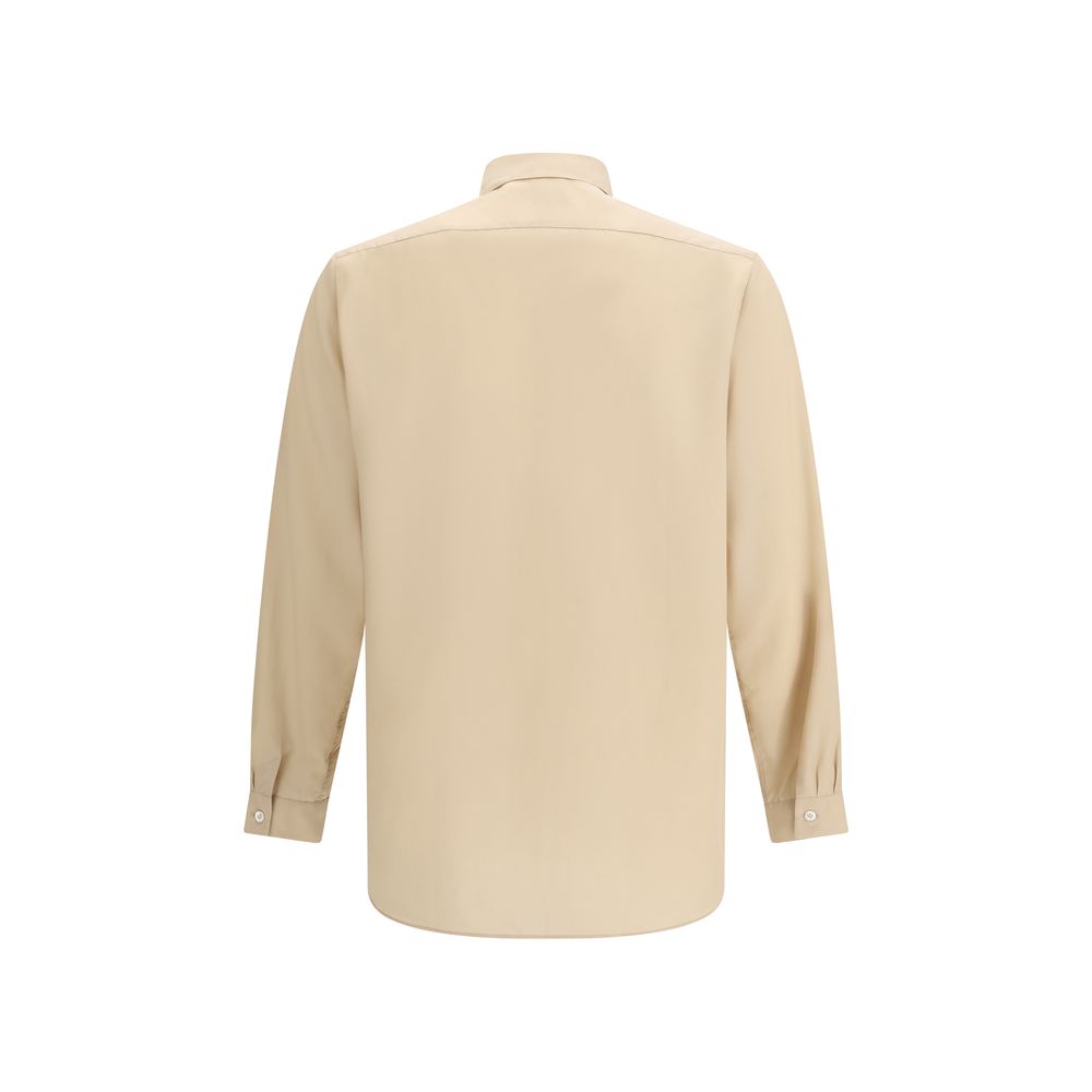 Lardini Beige Tencel Shirt Blouse