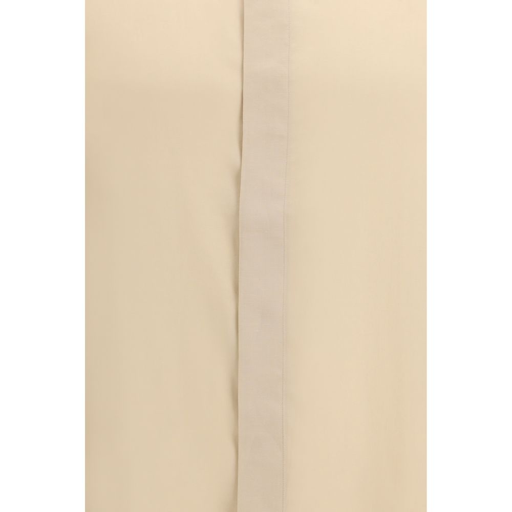 Lardini Beige Tencel Shirt Blouse