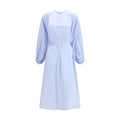 Loulou De Saison Blaues Baumwoll-Freizeitkleid