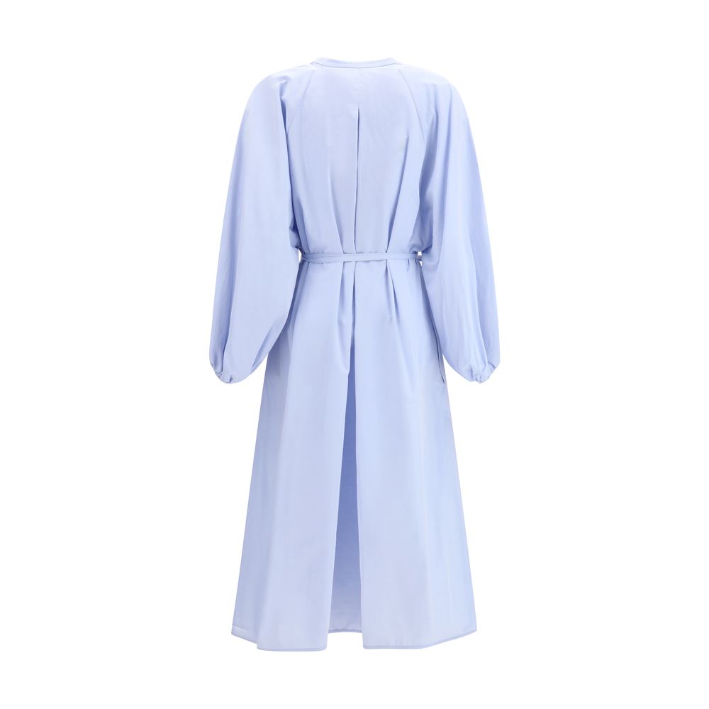 Loulou De Saison Blaues Baumwoll-Freizeitkleid
