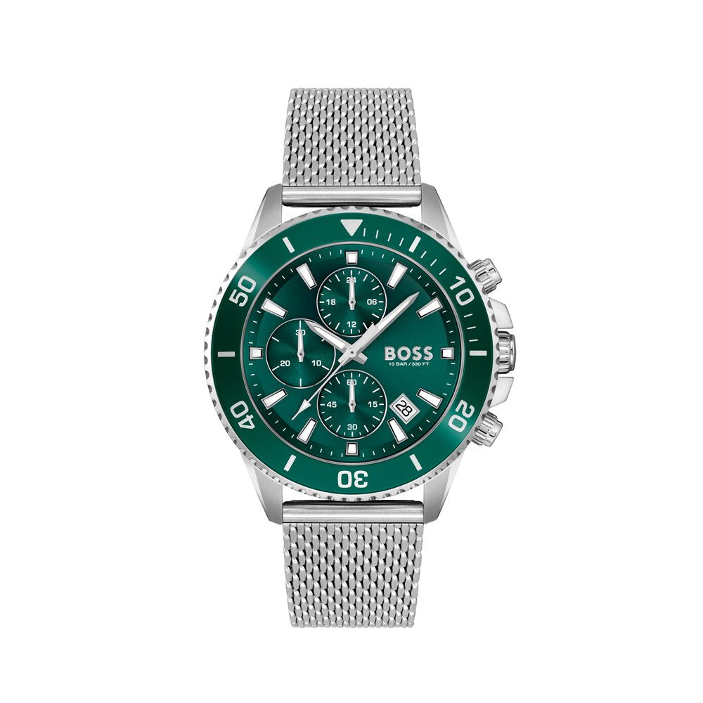 Hugo Boss Grey Stainless Steel Dress Watch