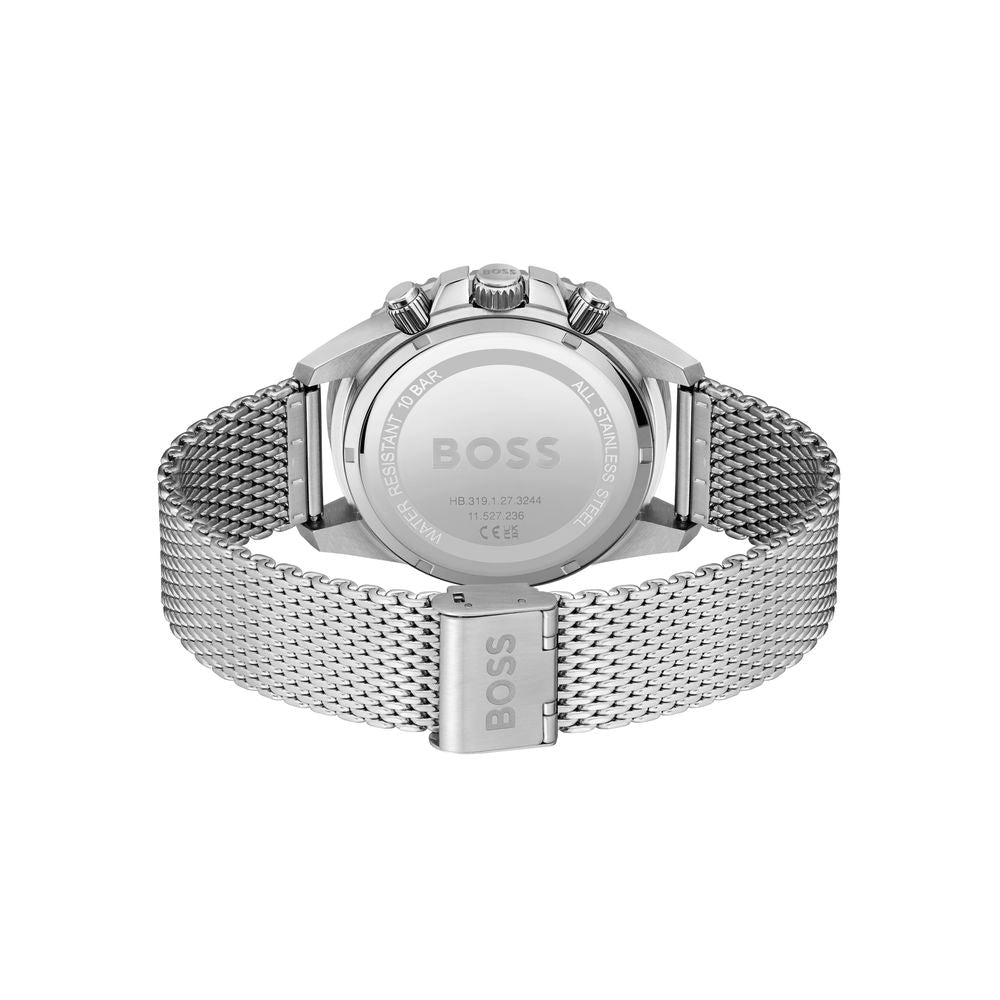 Hugo Boss Grey Stainless Steel Dress Watch