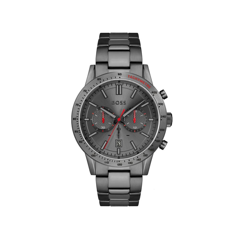 Hugo Boss Grey Stainless Steel Dress Watch