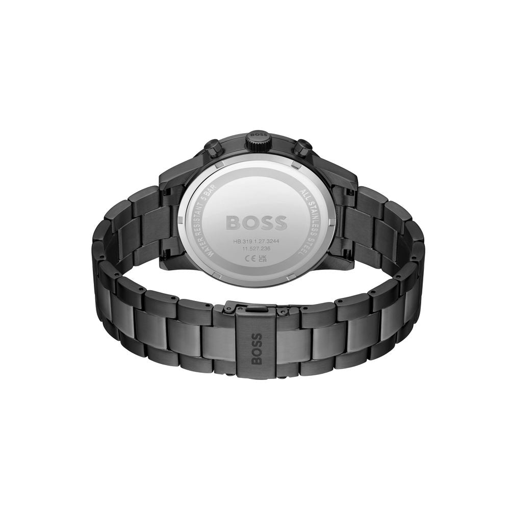 Hugo Boss Grey Stainless Steel Dress Watch