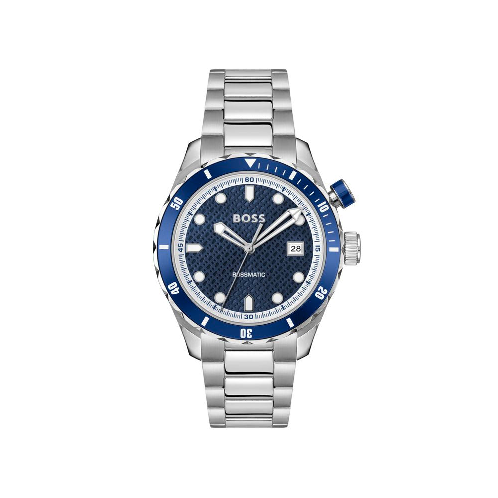 Hugo Boss Grey Stainless Steel Dress Watch