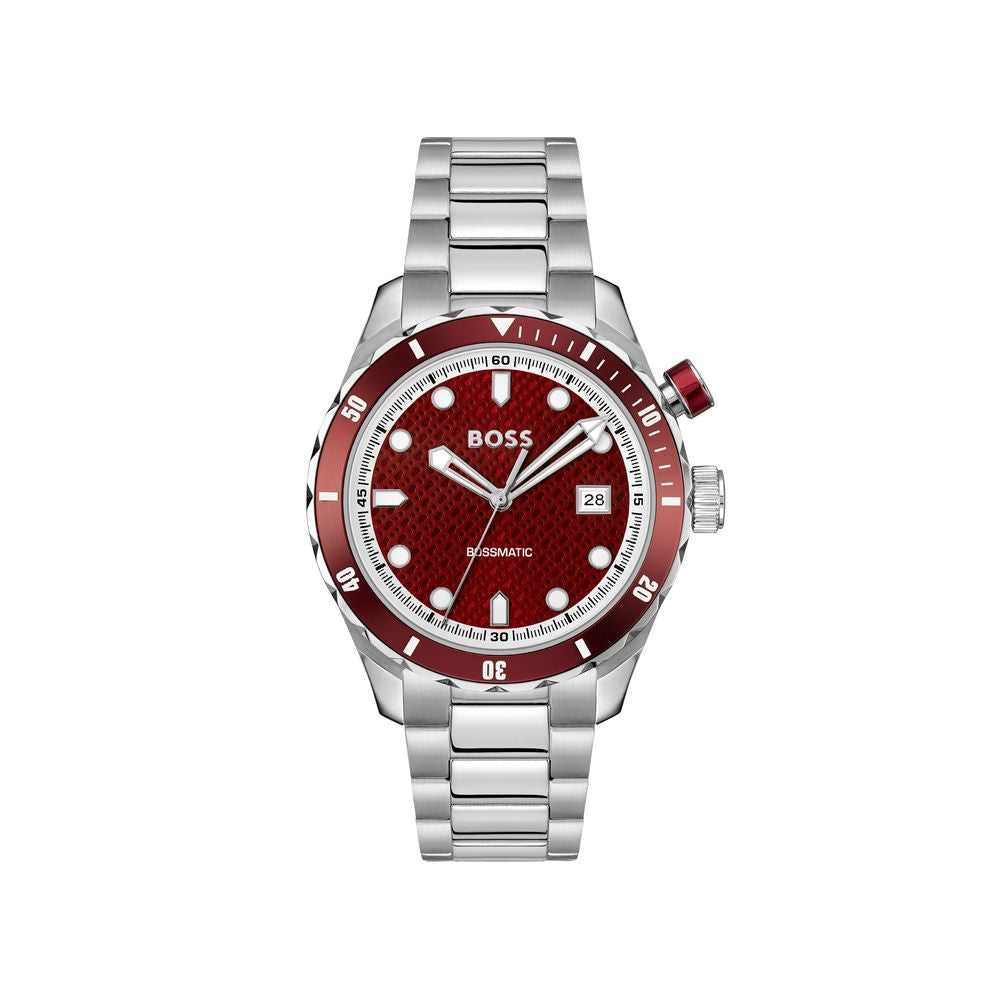 Hugo Boss Grey Stainless Steel Dress Watch