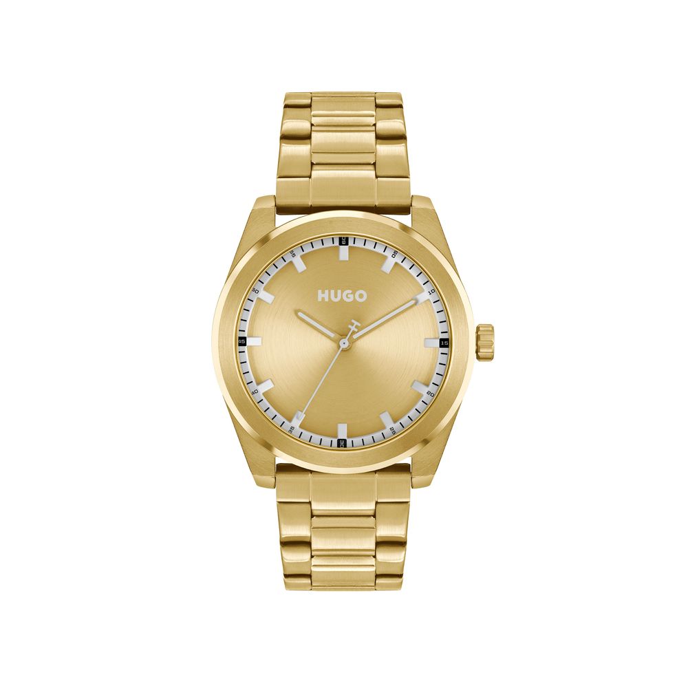 Hugo Boss Goldfarbene Edelstahl-Dresswatch