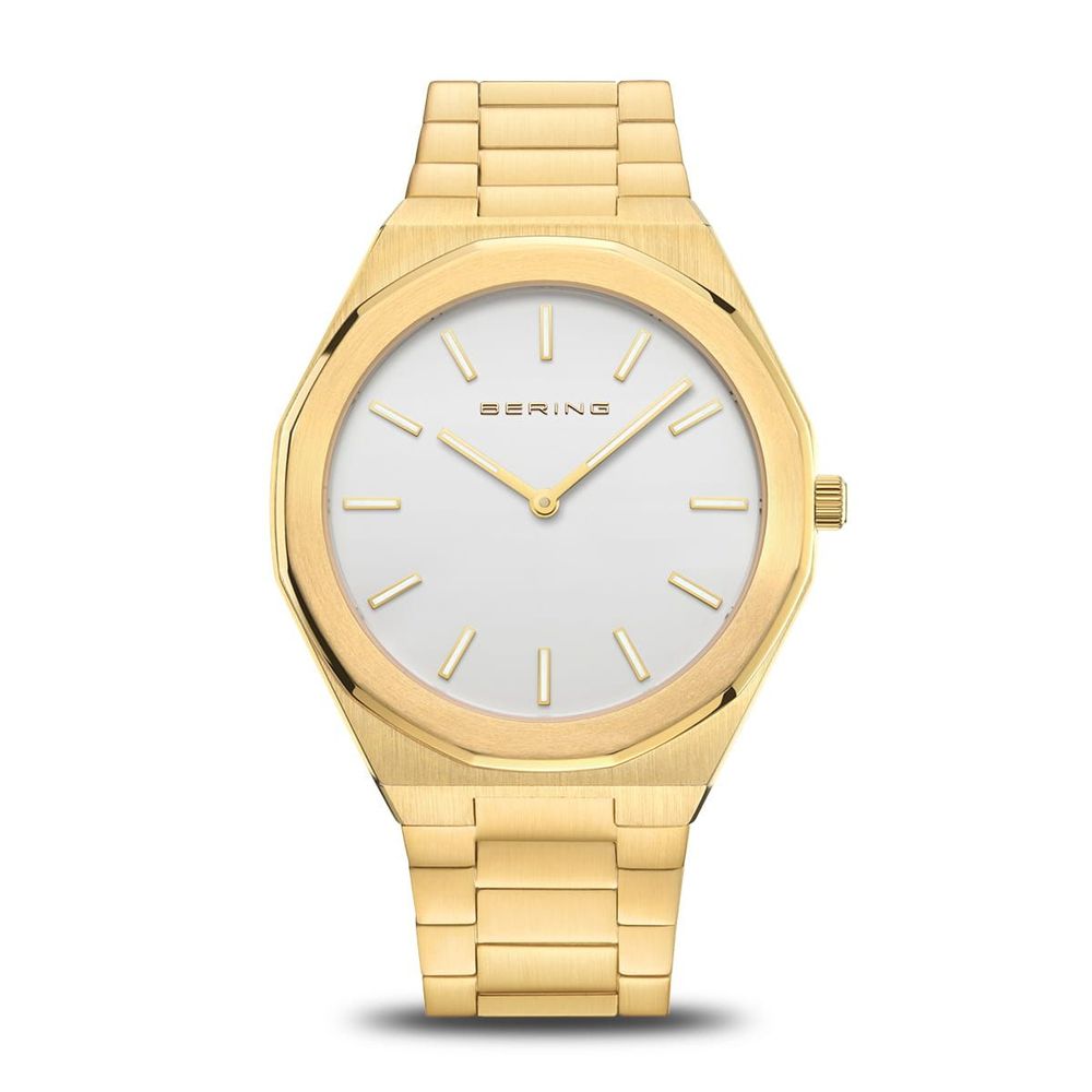BERING Gold-Tone Stainless Steel Dress Watch