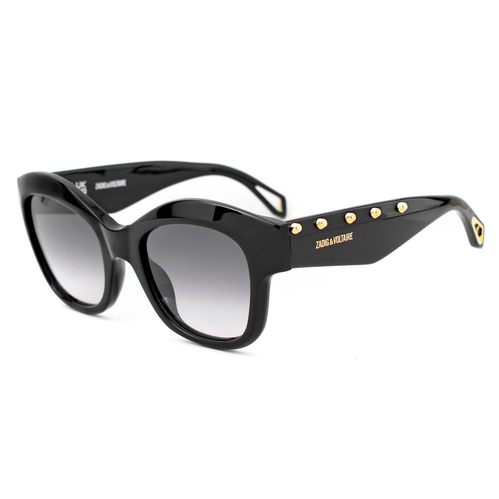 Zadig & Voltaire Schwarze Sonnenbrille aus Acetat