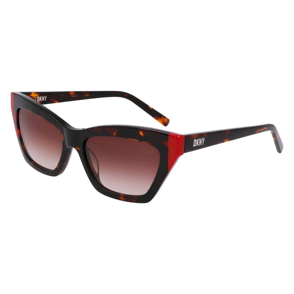 DKNY Braune Sonnenbrille aus Acetat