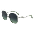 Karl Lagerfeld Graue Sonnenbrille aus Metall