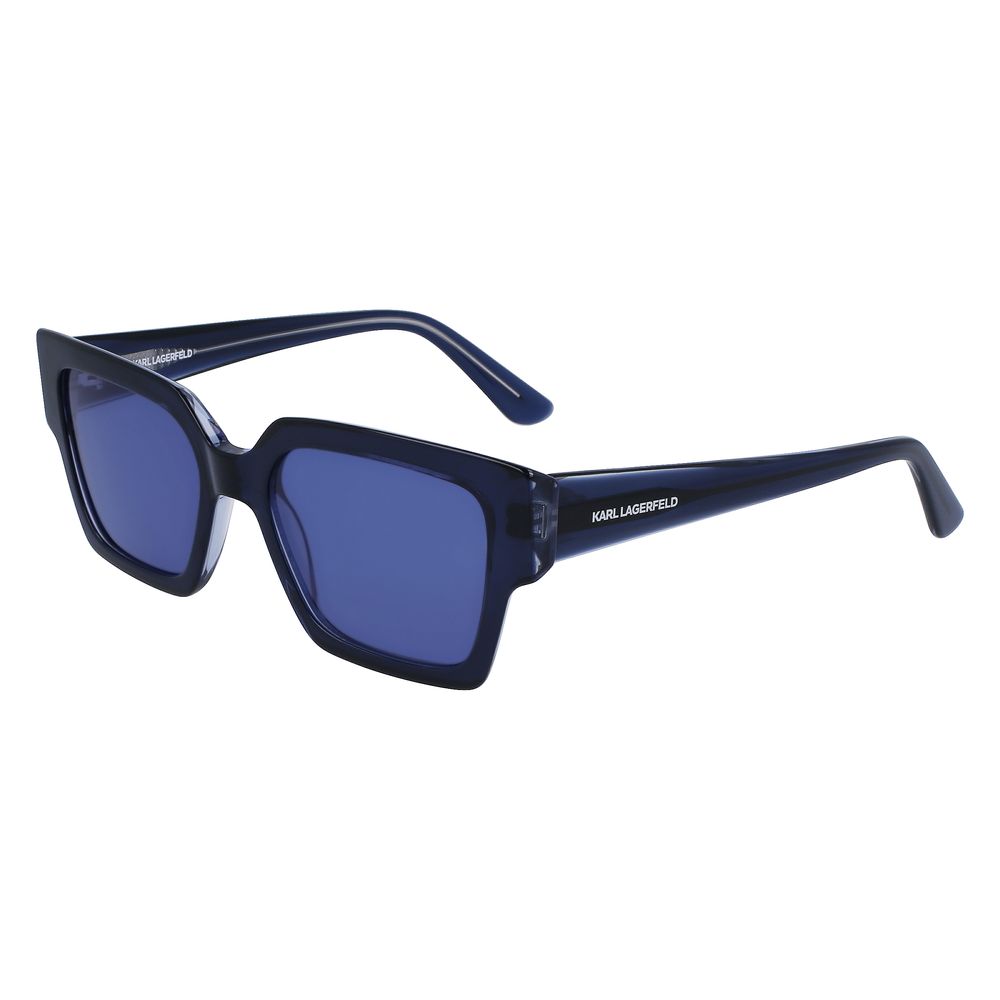 Karl Lagerfeld Blaue Sonnenbrille aus Acetat